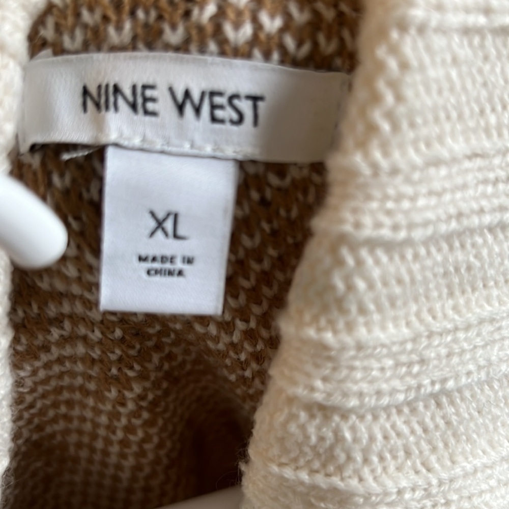 Nine West Leopard Print Turtleneck Sweater - Picture 8 of 9